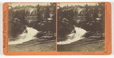 Cascade Between the Vernal and the Nevada Falls, Yosemite Valley, Mariposa County, Cal., 1861/76. Creator: Carleton Emmons Watkins