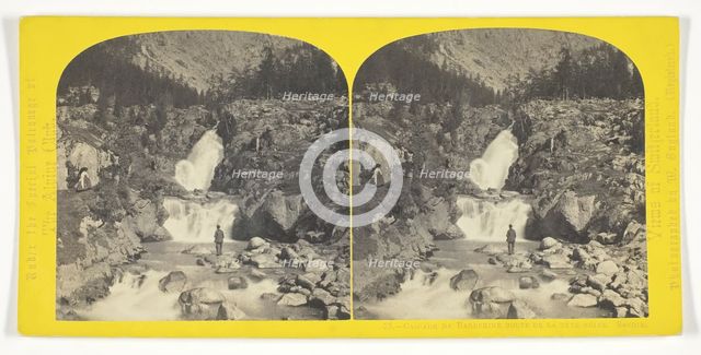Cascade de Barberine de la Tete Noire. Savoie, 1850/65. Creator: William England.