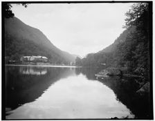 Cascade House and upper lake, Adirondack Mountains, c1902. Creator: William H. Jackson