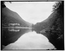 Cascade House and upper lake, Adirondack Mountains, c1902. Creator: William H. Jackson