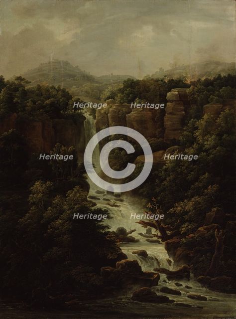 Cascade near the Papal palace in Rome. Artist: Matveyev, Fyodor Mikhailovich (1758-1826)