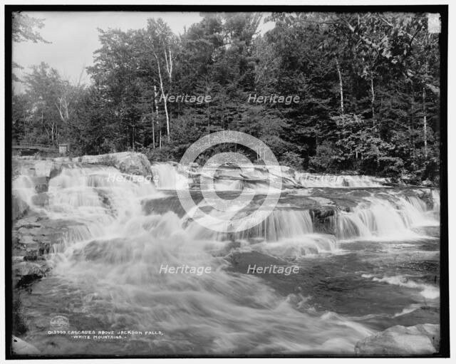 Cascades above Jackson Falls, White Mountains, c1901. Creator: Unknown.