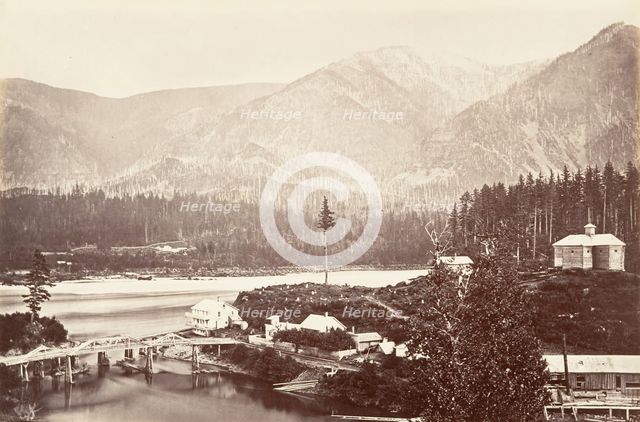 Cascades, Oregon, 1867, printed ca. 1876. Creator: Carleton Emmons Watkins.