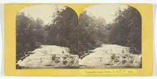 Cascadilla Creek, Ithaca, N.Y. 2nd Fall, 1860/65. Creator: J. C. Burritt