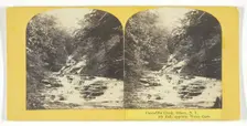 Cascadilla Creek, Ithaca, N.Y. 5th Fall, opposite Water Cure, 1860/65. Creator: J. C. Burritt