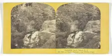Cascadilla Creek, Ithaca, N.Y. 6th Fall, or Giant's Staircase, near Willow Pond, 1860/65. Creator: J. C. Burritt