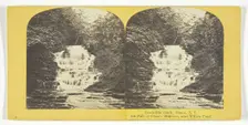 Cascadilla Creek, Ithaca, N.Y. 6th Fall, or Giant's Staircase, near Willow Pond, 1860/65. Creator: J. C. Burritt