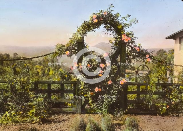 "Casa de Mariposa," Walter Franklin Cobb house, Butterfly Lane, Montecito, California, 1917. Creator: Frances Benjamin Johnston.
