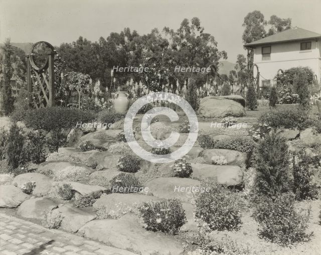 "Casa de Mariposa," Walter Franklin Cobb house, Butterfly Lane, Montecito, California, 1917. Creator: Frances Benjamin Johnston.