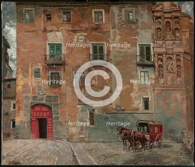 Casa del obispo de Tarazona, Early 1930s. Creator: Zuloaga y Zabaleto, Ignacio (1870-1945).