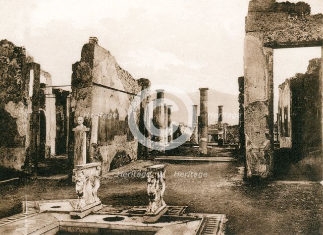 Casa di Cornelio Rufo, Pompeii, Italy, c1900s. Creator: Unknown.