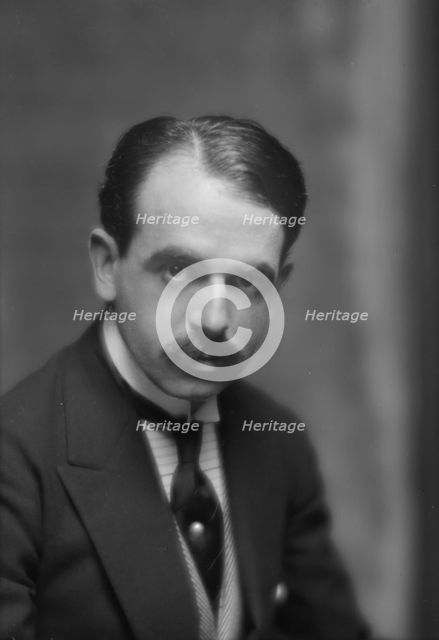 Casares, Miguel T., portrait photograph, 1913. Creator: Arnold Genthe.