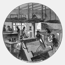 Case and fitting department, Chappell & Company's piano works, Belmont Street, Chalk, London, 1870