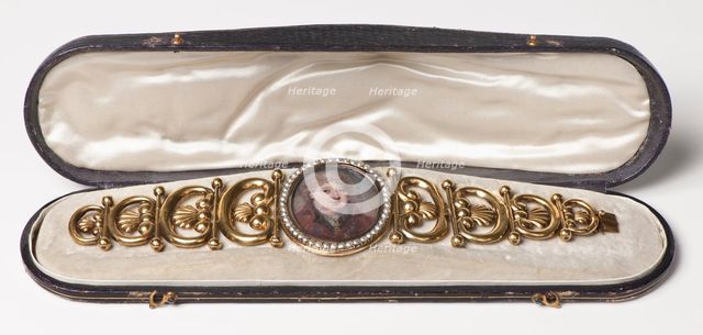 Case for a Bracelet with a Portrait Miniature, 1841. Creator: Anders Lundquist.