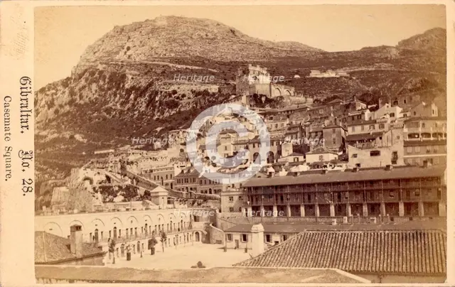 Casemate Square, Gibraltar, 19th century. Creator: Anon.