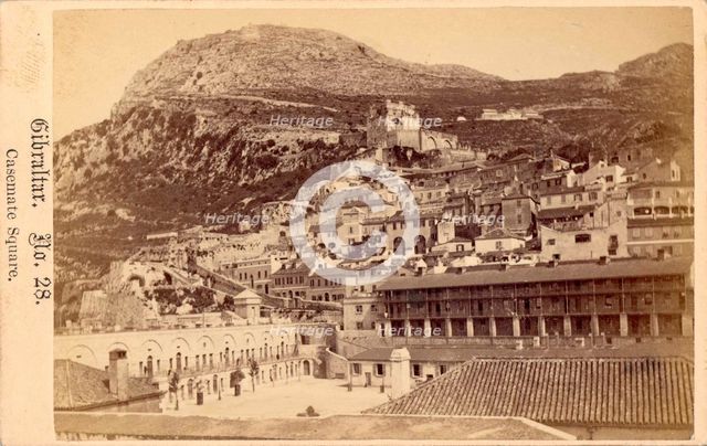 Casemate Square, Gibraltar, 19th century. Creator: Anon.