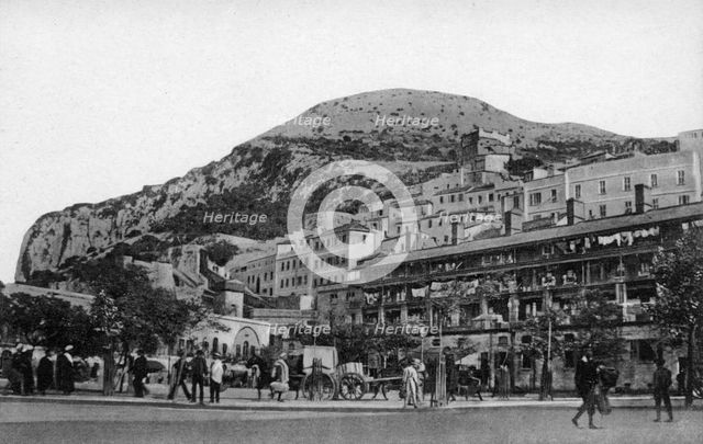 Casemates Square, Gibraltar, early 20th century. Artist: VB Cumbo