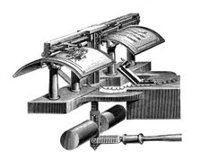 Caselli's pantelegraph, 1874 Creator: Unknown