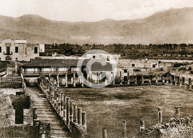 Caserma dei glagiatori, Pompeii, Italy, c1900s. Creator: Unknown.