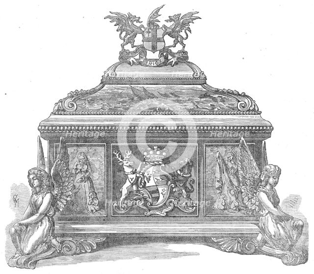 Casket of Address presented to Baroness Burdett-Coutts by the City of London, 1872. Creator: Unknown.