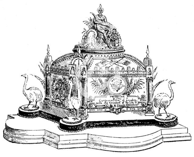 Casket of Freedom of City of London presented to Mr. Stanley, 1890. Creator: Unknown.