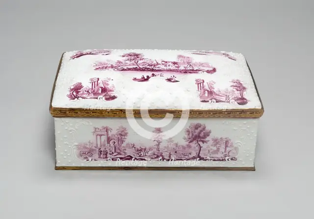 Casket, Battersea, 1750/99. Creator: Unknown.