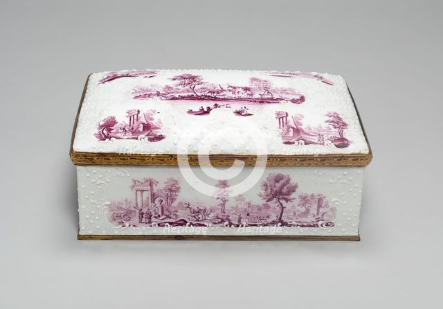 Casket, Battersea, 1750/99. Creator: Unknown.