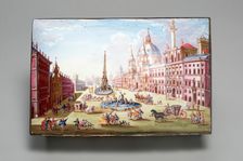 Casket, Battersea, 1753/56. Creator: Battersea Enamel Factory