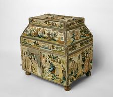 Casket Depicting Scenes from the Old Testament, England, 1668. Creator: Rebecca Stonier Plaisted