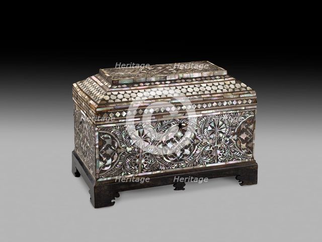 Casket with geometric and foliate decoration, 1590-1600. Artist: Unknown.