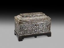 Casket with geometric and foliate decoration, 1590-1600