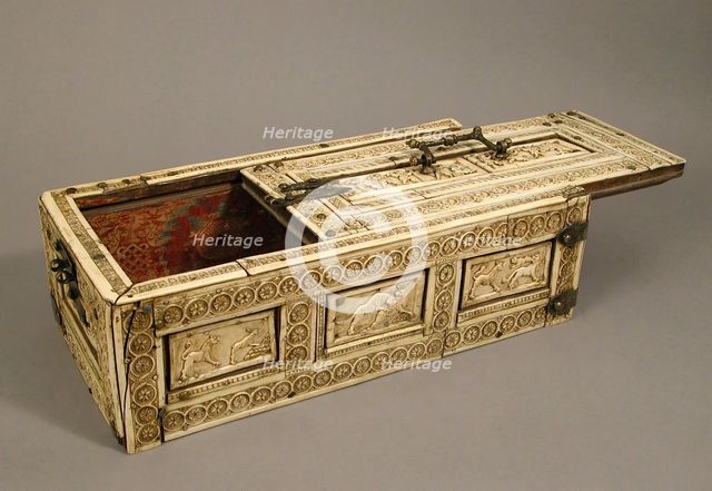 Casket with Erotes and Animals, Italian or Byzantine, 12th century. Creator: Unknown.