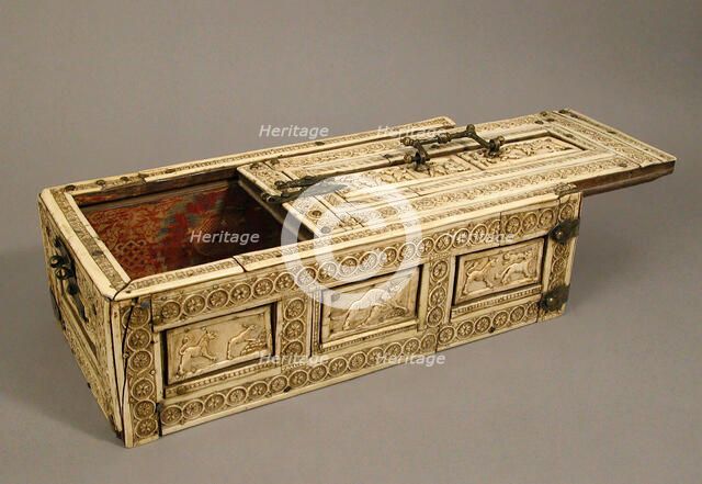 Casket with Erotes and Animals, Italian or Byzantine, 12th century. Creator: Unknown.