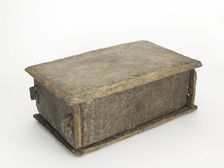 Casket with Four Guardian Animals on the inner walls..., Goryeo period, 1197. Creator: Unknown