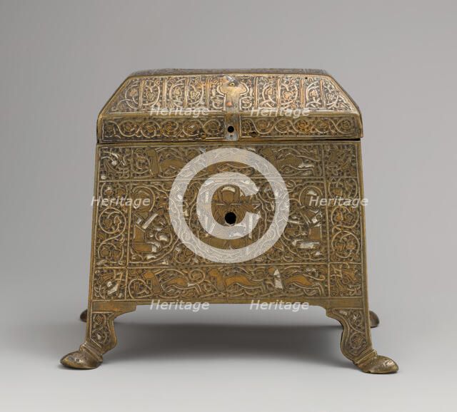Casket with Figural Imagery, Iran, mid-13th century. Creator: Unknown.