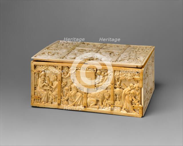 Casket with Scenes from Romances, French, ca. 1310-30. Creator: Unknown.