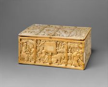 Casket with Scenes from Romances, French, ca. 1310-30. Creator: Unknown