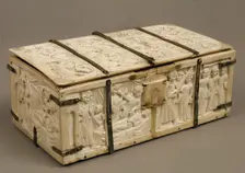 Casket with Romance Scenes, French, ca. 1320-40. Creator: Unknown