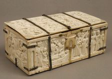 Casket with Romance Scenes, French, ca. 1320-40. Creator: Unknown