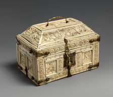 Casket with Warriors and Dancers, Byzantine, 11th century. Creator: Unknown