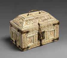 Casket with Warriors and Dancers, Byzantine, 11th century. Creator: Unknown