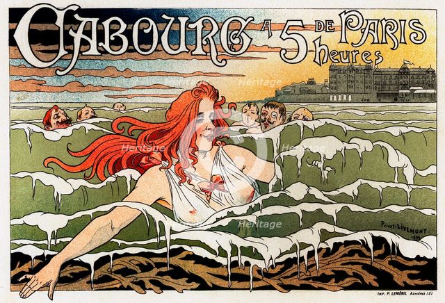 Casino de Cabourg  (Poster), 1896. Artist: Privat-Livemont, Henri (1861–1936)