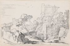 Casino Farnese on the Palatine Hill, Rome, 1744/1750. Creator: Joseph-Marie Vien the Elder