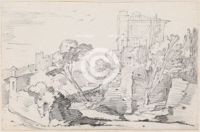 Casino Farnese on the Palatine Hill, Rome, 1744/1750. Creator: Joseph-Marie Vien the Elder.