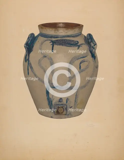 Cask, probably 1937. Creator: Richard Barnett.