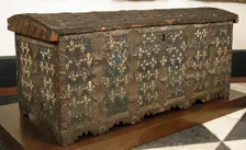 Cassone with Fleur-de-Lis Pattern, Italian, late 14th-early 15th century. Creator: Unknown