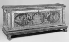 Cassone (one of a pair), second quarter 15th century. Creator: Unknown