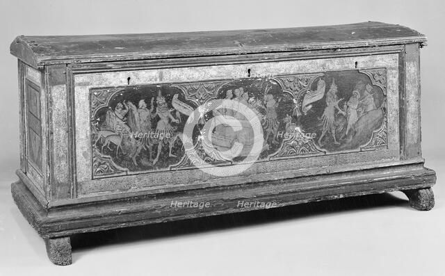 Cassone (one of a pair), second quarter 15th century. Creator: Unknown.