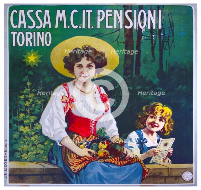 Cassa mutua cooperativa italiana per le pensioni, Torino, 1895. Creator: Anonymous.
