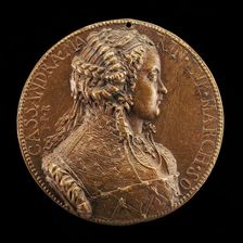 Cassandra Marinoni, died 1575, Wife of Deifobo II Melilupi [obverse], 1552 or after. Creator: Pietro Paolo Galeotti